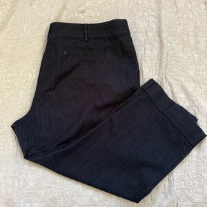 Navy Denim Dress Capris